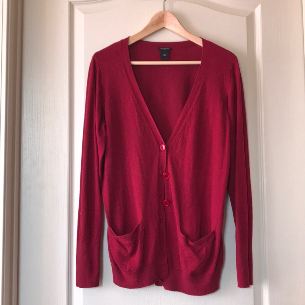 Ann Taylor V Neck Cardigan - L